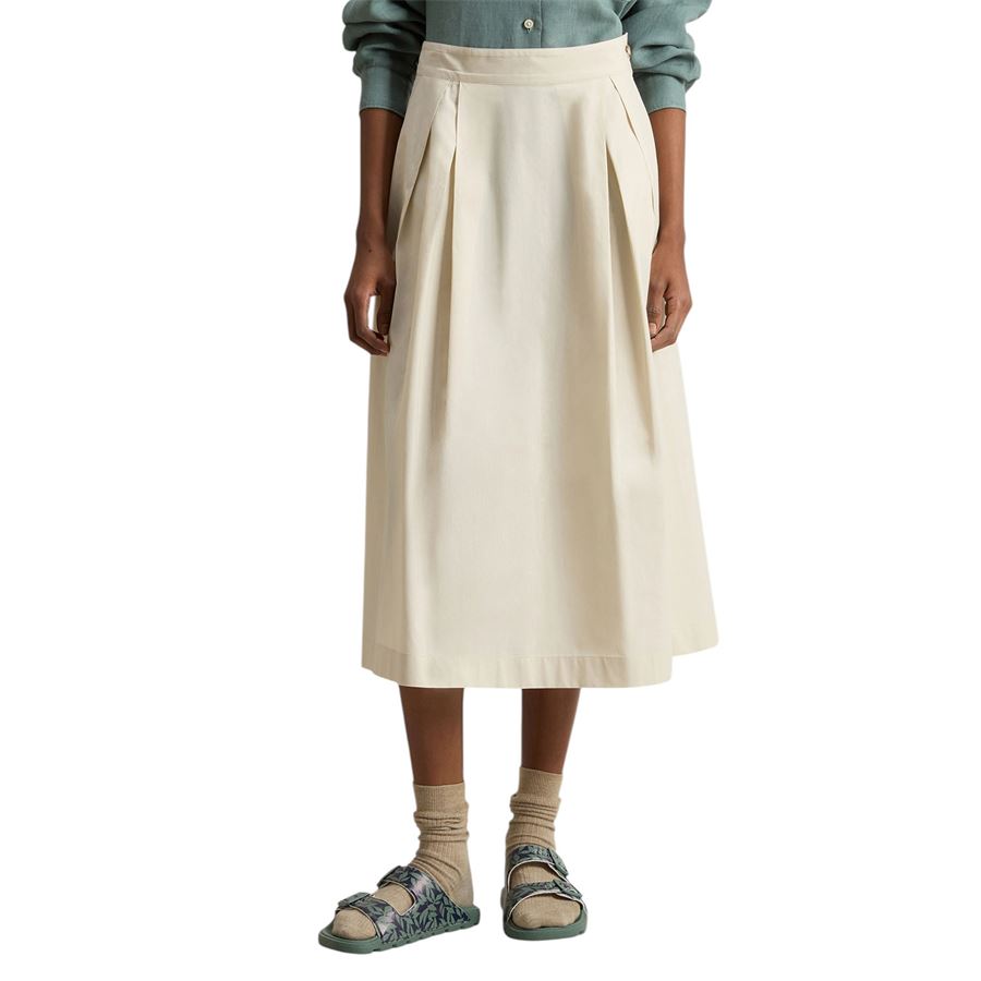 Gonna in popeline di puro cotone da donna Woolrich | CFWWSK00688867